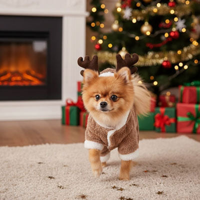 Déguisement chien PremiumQuality brun salon chien