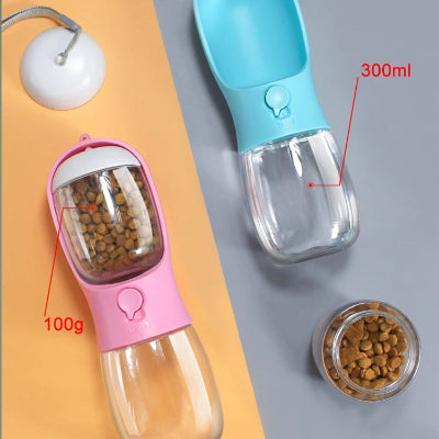 Gourde pour chien WateBotte bleu rose chien