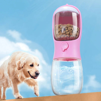 Gourde pour chien WateBotte rose brun chien