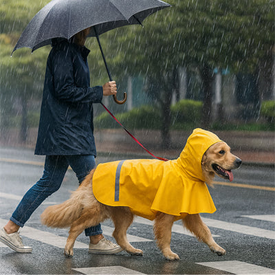 Imperméable pour chien Resis jaune, marcher, brun chien