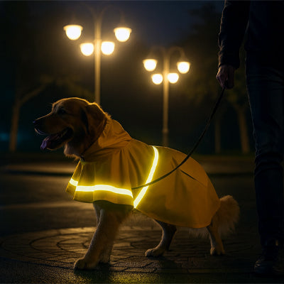 Imperméable pour chien Resis jaune marcher, soir chien