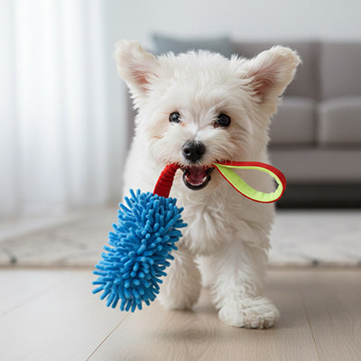 Jouet chien ResistantIntelligent bleu blanc debout chien