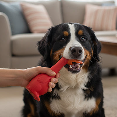 Jouet pour chien ResistActive rouge canard chien