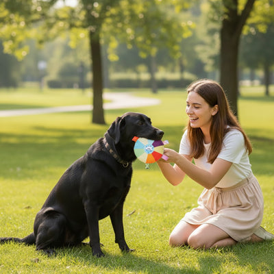 Jouet pour chien StimulaTelligence noir assis chien