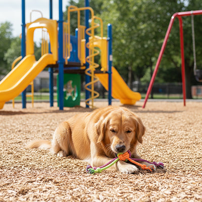 Jouet pour chien StrengthTeeth nœud brun dehors chien