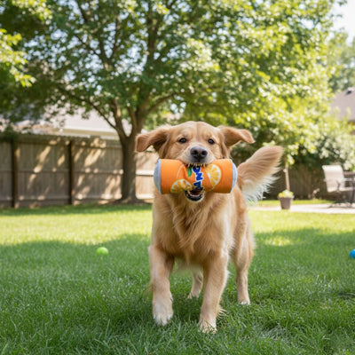 Jouet pour chien UltraResis orange brun, marcher chien