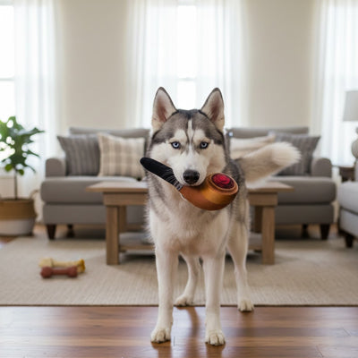 Jouet pour chien UltraResista marron noir, blanc chien