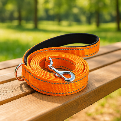 Laisse pour chien LeadForDogs orange, table chien