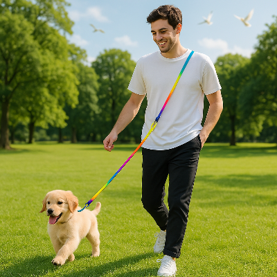 Laisse pour chien LeashLead multicolore chien