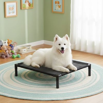 Lit chien ComfortOrthopaedic noir blanc coucher chien