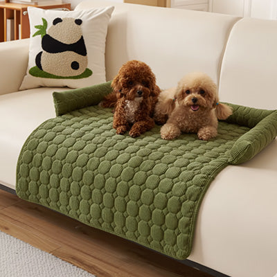 Lit chien HumanComfortable vert coucher brun chien