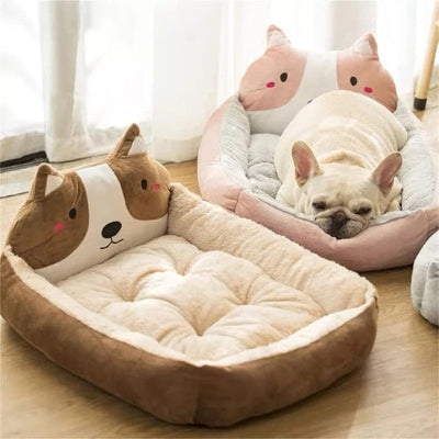 Lit pour chien DogsSleepingPad chien rose café chien
