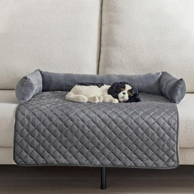 Lit pour chien LiterForTheDog noir blanc gris coucher chien