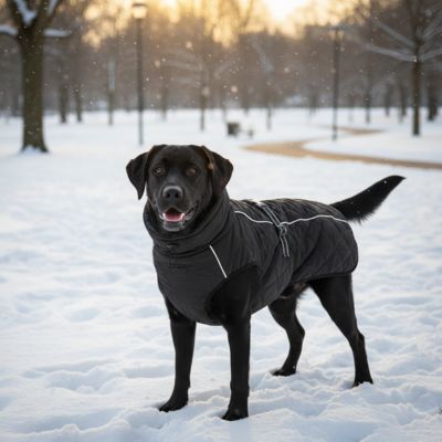 Manteau pour chien DogsArctic noir neige chien
