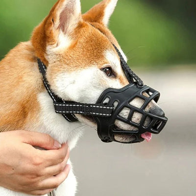 Muselière pour chien MuzYour assis brun chien