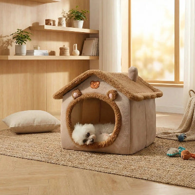 Niche chien intérieur Sister coucher blanc surveiller chien