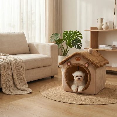 Niche chien intérieur Sister surveiller blanc coucher chien