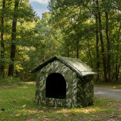 Niche pour chien InsulatedWeather camouflage vide chien
