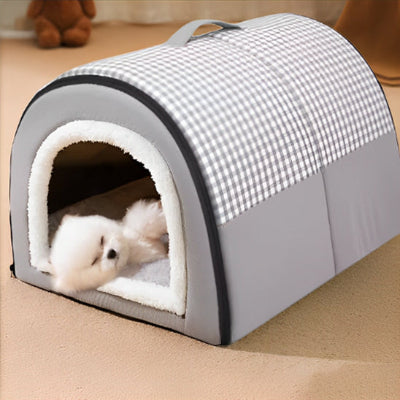 Niche pour chien intérieur Binou gris chien