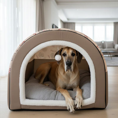 Niche pour chien intérieur CosyDesign marron brun coucher chien