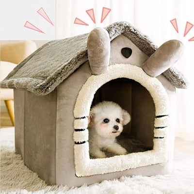 Niche pour chien intérieur Tchoupi regard chien