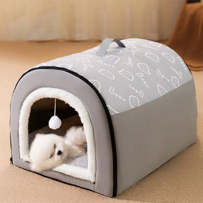 Niche pour chien intérieur Toupie gris chien
