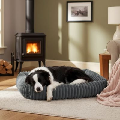 Panier chien ComfortableAndCozy gris noir coucher chien