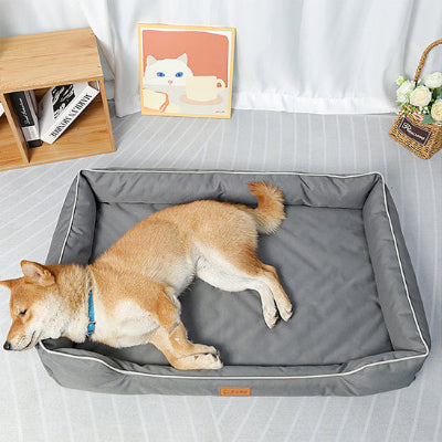 Panier chien ComfortableWashable gris coucher salon chien