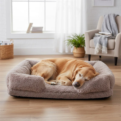 Panier chien ConfortPremium kaki brun coucher chien