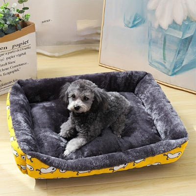Panier pour chien ComfortableDurable jaune noir coucher chien