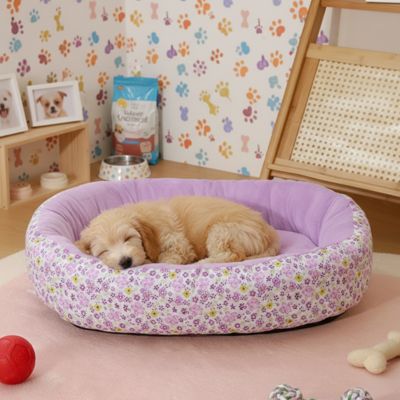 Panier pour chien DouilletConfort violet brun coucher chien