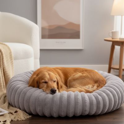 Panier pour chien HighlyComfortable gris brun coucher chien