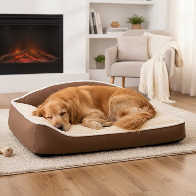 Panier pour chien SnoozingComfort kaki salon coucher chien