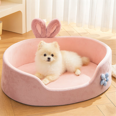 Panier pour chien SuperComfortable rose salon coucher blanc chien