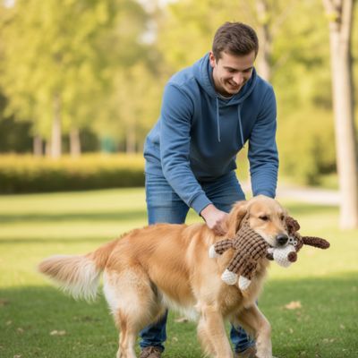 Peluche chien BeautifullySoft âne debout brun chien