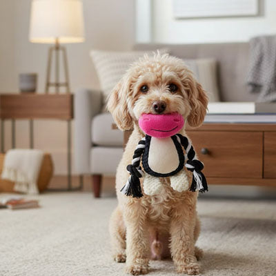 Peluche chien UltimateSmoothness vache noir chien