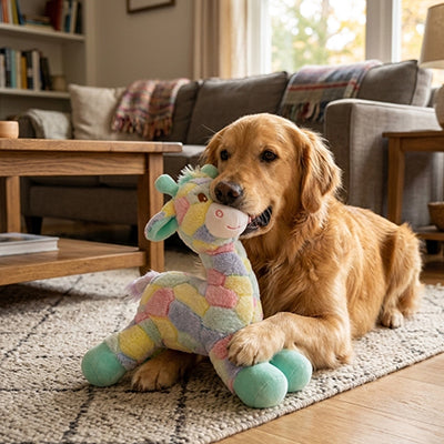 Peluche pour chien ExtremelyDurable vert clair brun coucher chien