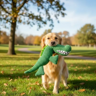 Peluche pour chien HardWearing alligator marcher brun chien