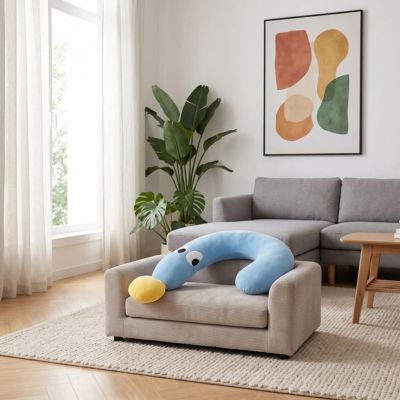 Peluche pour chien OrthopedicComfort bleu salon chien