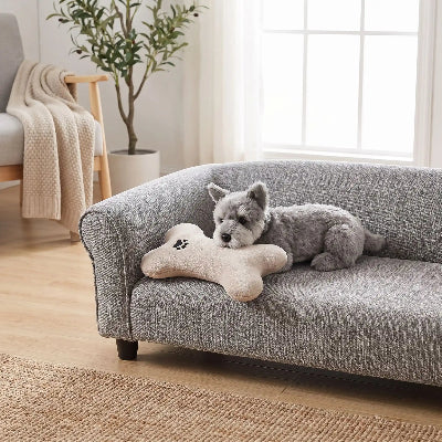 Peluche pour chien OrthopedicComfort gris salon chien