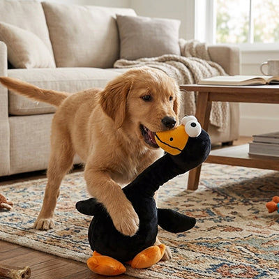 Peluche pour chien UltraSoft canard brun salon chien