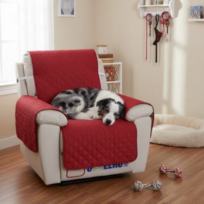 Protection canapé LongLastingComfort bordeaux noir couche chien