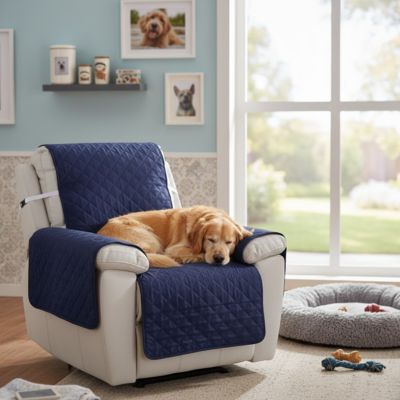 Protection canapé StainResistant bleu brun couche chien