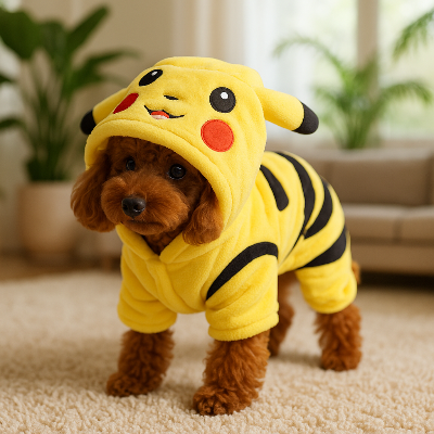 Pull chien DogCanineCoatJacket pikachu chien