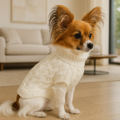 Pull chien PerCoatFinalesDog blanc chien