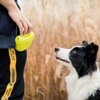 Sac à friandises pour chien CandyBag jaune blanc noir chien