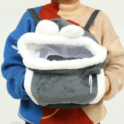 Sac de transport chien DogBag ouvert gris chien