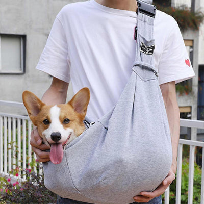 Sac de transport chien KetBike gris brun chien