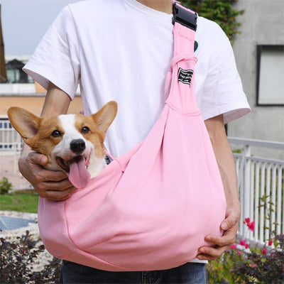 Sac de transport chien KetBike rose brun chien
