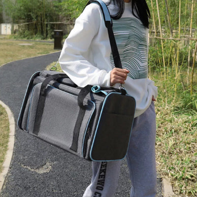 Sac de transport pour chien CarDog bleu épaule chien